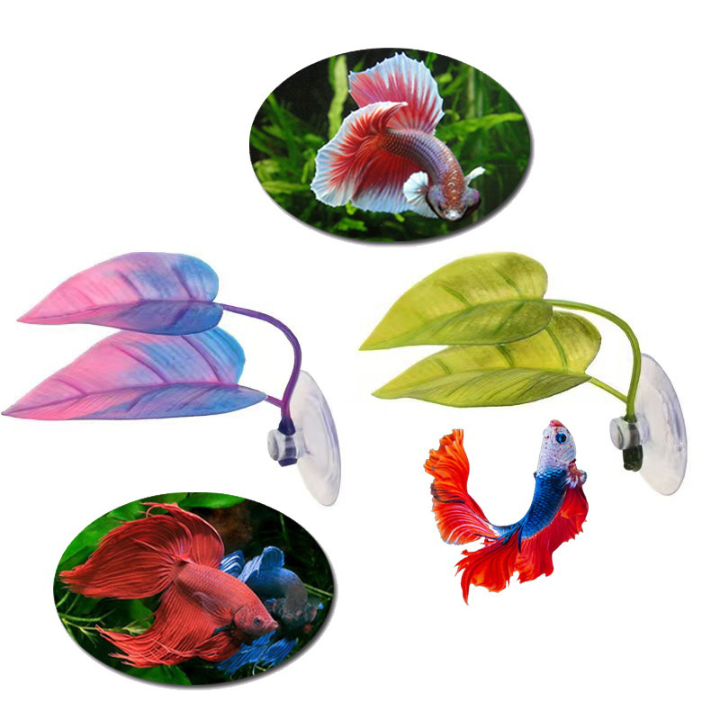 Planted Aquarium For Betta - Artificial Aquatic Plant Aquarium Landscaping Betta