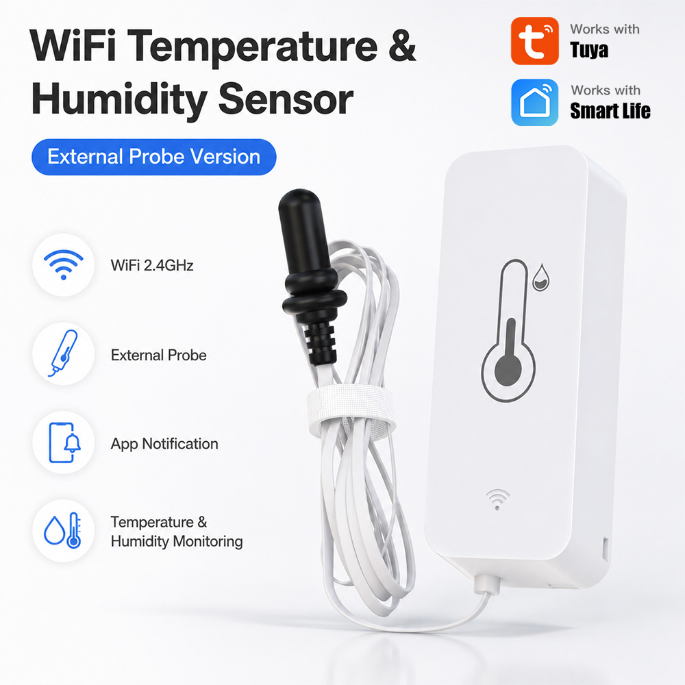 Aquarium Planted - Tuya WiFi Temperature Humidity Sensor With