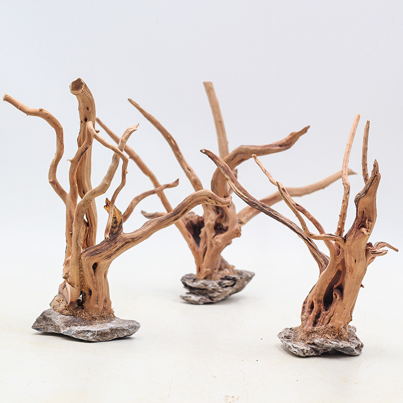 Aquarium Plant Root Tabs - 1PC Aquarium Landscaping Wood Ornaments Tree