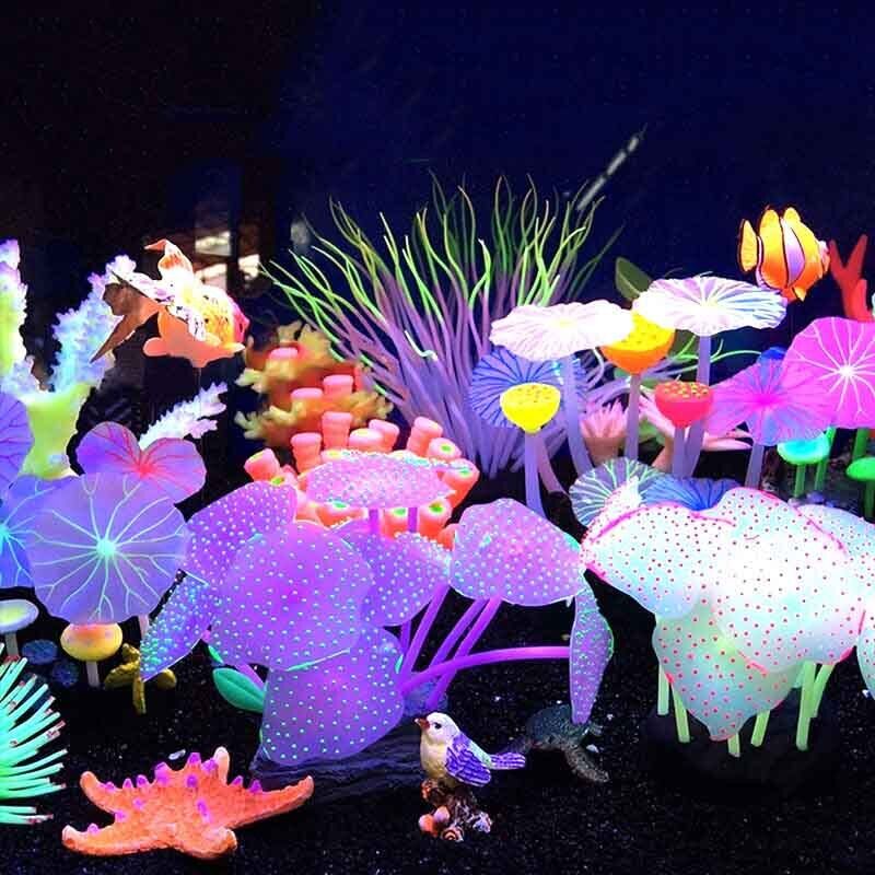Silicone Glowing Landscape Art - Aquarium Plant Design recension och pris