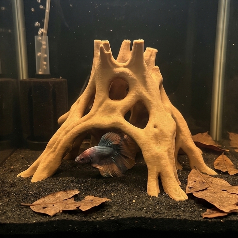 Natural Root Cave Fish Hideout - Aquarium Plant Root Tabs recension och pris