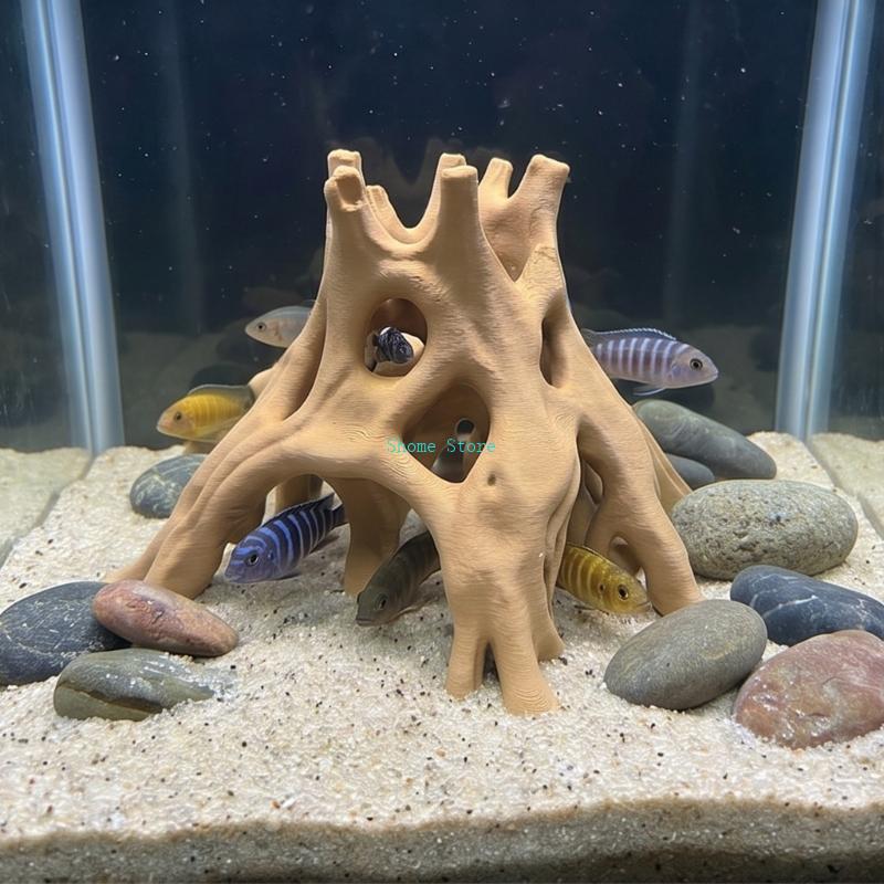 Natural Root Cave Fish Hideout - Aquarium Plant Root Tabs recension och pris