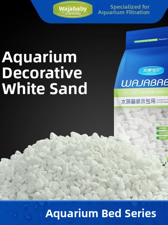 White Aquarium Sand Bot Decora - Aquarium Sand White recension och pris