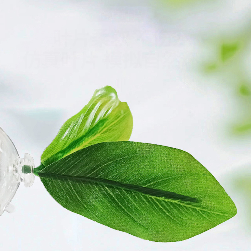 1 Pc Green Leaf Hammock For Be - Planted Aquarium For Betta recension och pris
