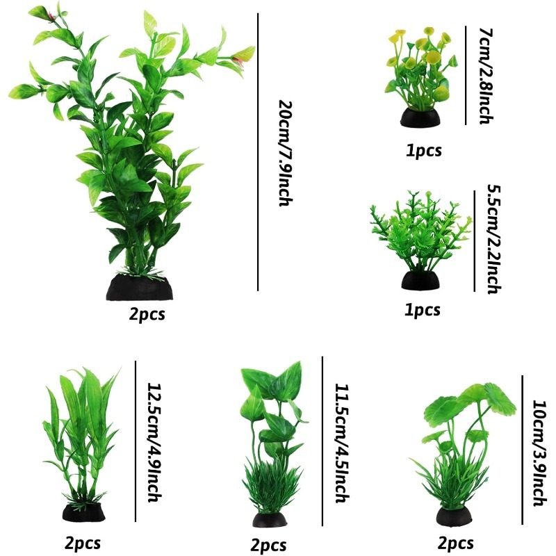 10Pcs/set Artificial Aquarium  - Aquarium Plant Vine recension och pris