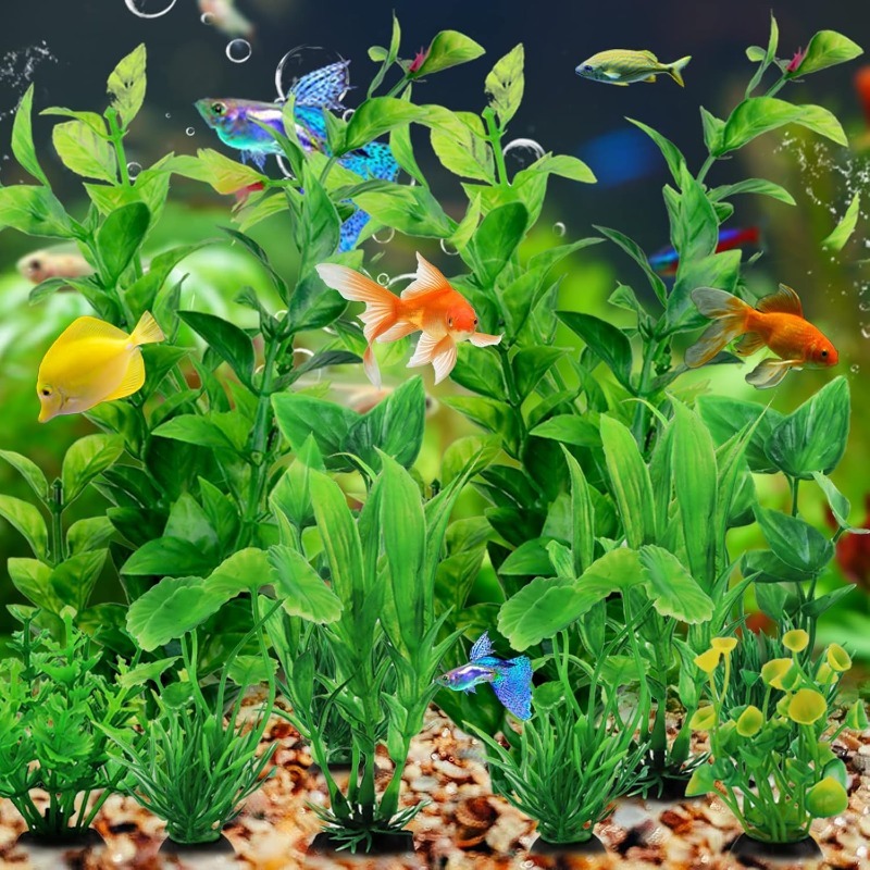 10Pcs/set Artificial Aquarium  - Aquarium Plant Vine recension och pris