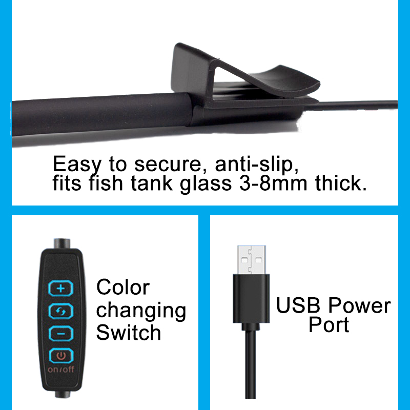 USB Aquarium LED Lamp Fish Tan - Aquarium Plant Iron recension och pris