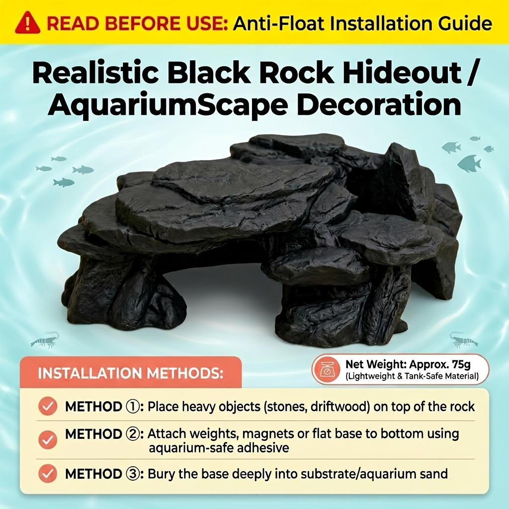 PLA Cave Aquarium Hidden Fish  - Aquarium Plant Root Tabs recension och pris