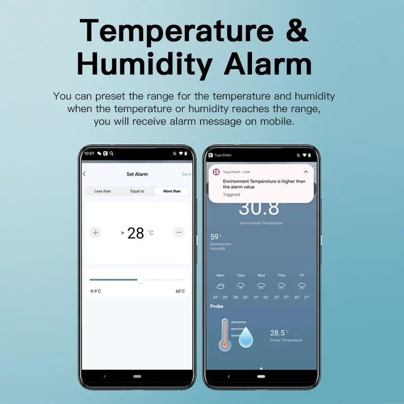 Tuya WiFi Temperature Humidity - Aquarium Planted recension och pris