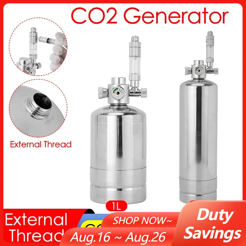 1L/2L Aquarium CO2 Generator S - Planted Aquarium Tank Kit recension och pris