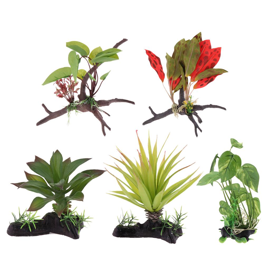 Reptile Terrarium Plant Artifi - Aquarium Plant Vine recension och pris