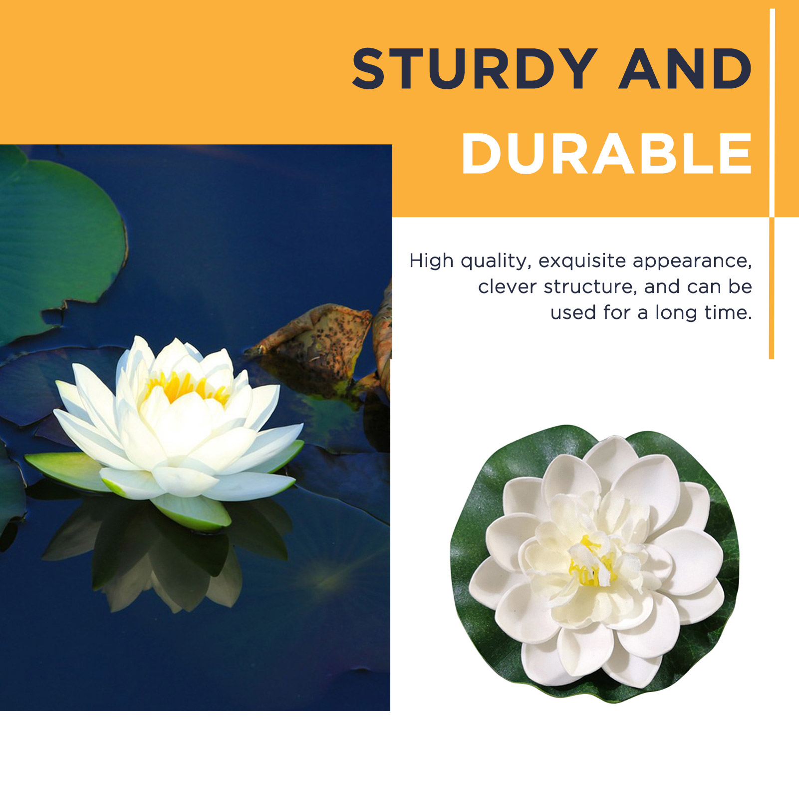 5pcs/set 10cm Artificial Lotus - Aquarium Plant Design recension och pris