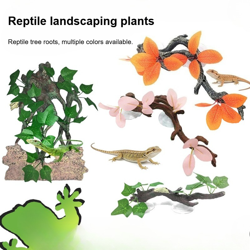 Artificial Reptile Terrarium P - Aquarium Plant Vine recension och pris