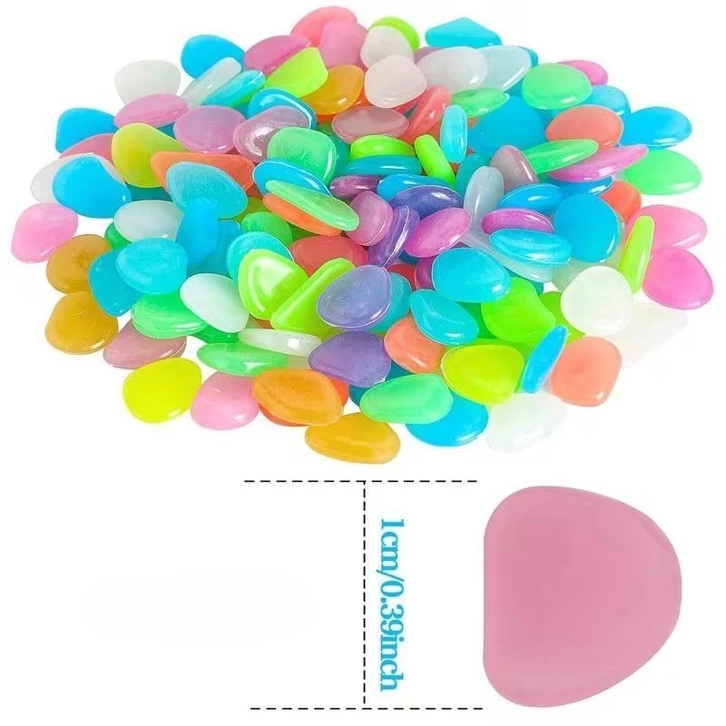 50-200pcs Glow in The Dark Peb - Aquarium Planted recension och pris