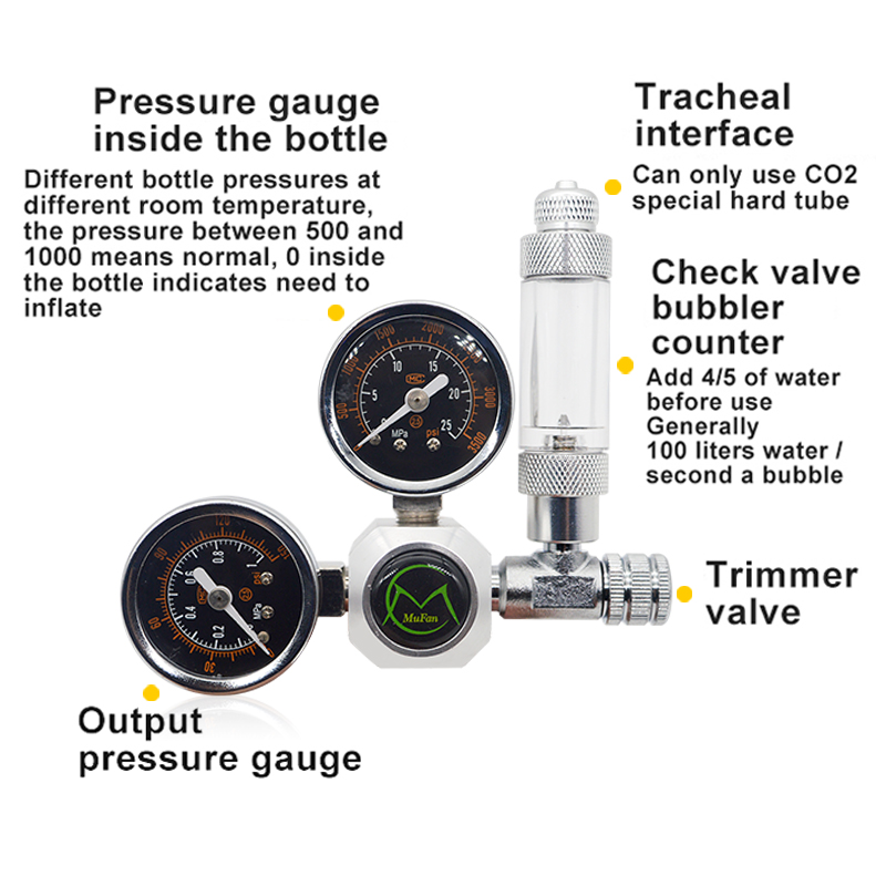 Aquarium CO2 Regulator Magneti - Planted Aquarium Tank Kit recension och pris
