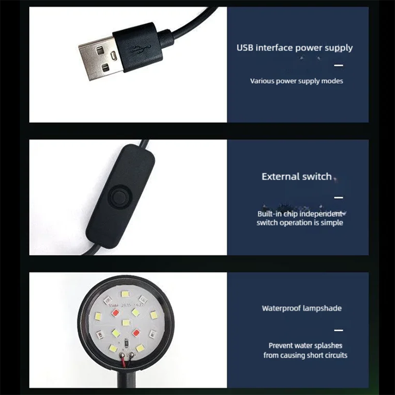 USB LED Fish Tank Clip Lamp Hi - Aquarium Plant Iron recension och pris